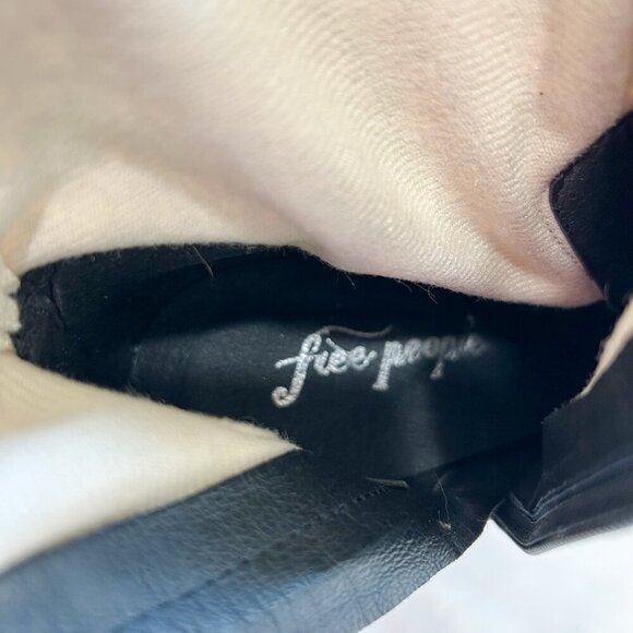 NWOB Free People Smyth Green Floral Velour Platform Block Heel Boots Size 10 - Picture 6 of 11